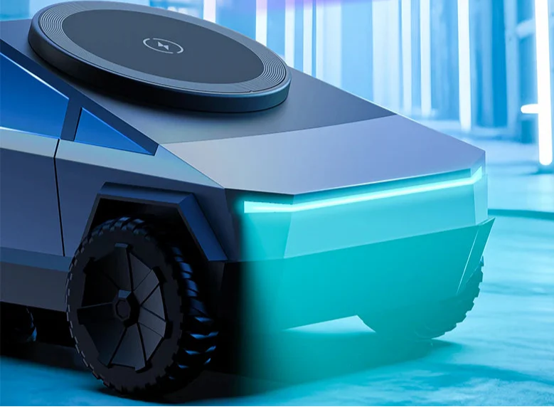 Multi-Device Wireless Charging Station  Motorized Rotation With Ambient Light - Product detail 8