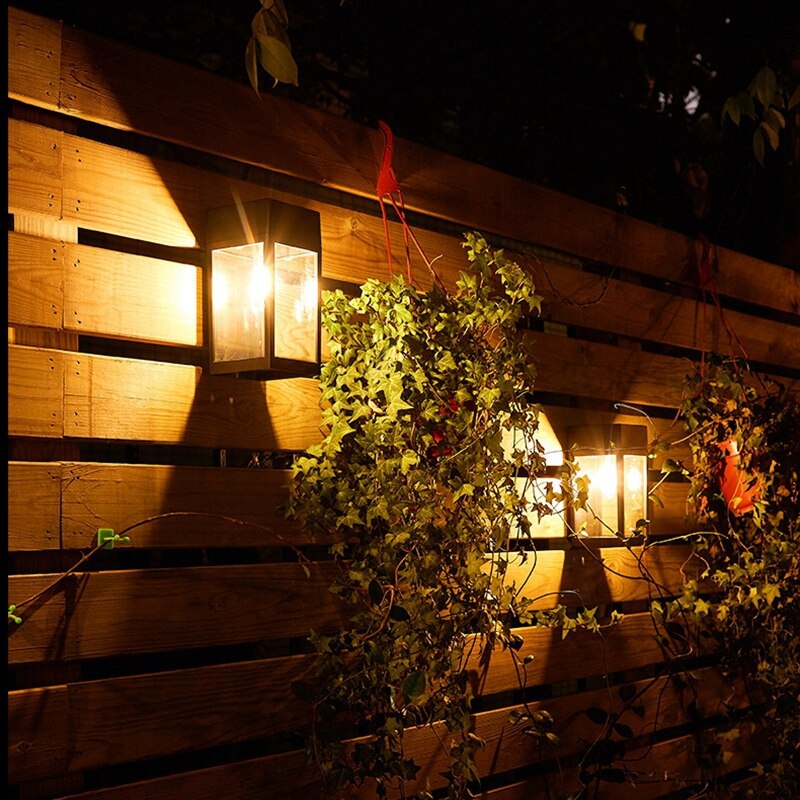 Modern Garden Wall Lamp  Solar Powered Glass Panel Design - Detailed view