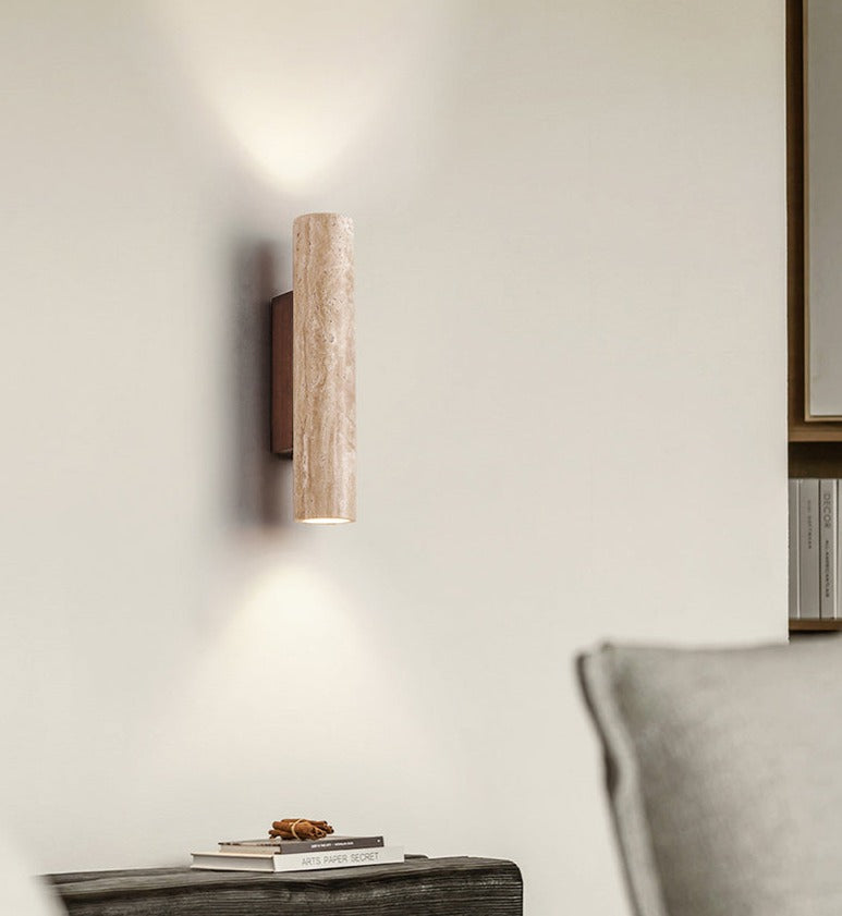 Modern Wall Sconce  Natural Marble Cylinder Design - Product detail 9
