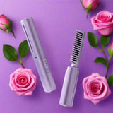 Portable Hair Straightening Brush  Ionic Hot Comb Technology - Detailed view