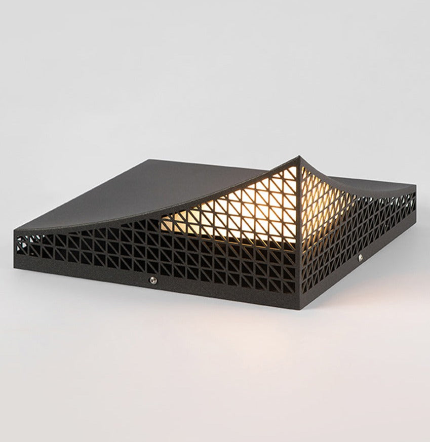 Modern Solar Wall Light  Geometric Pyramid Design - Product detail 12