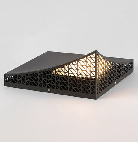 Modern Solar Garden Light  Geometric Semi-Pyramid Design - Product detail 8