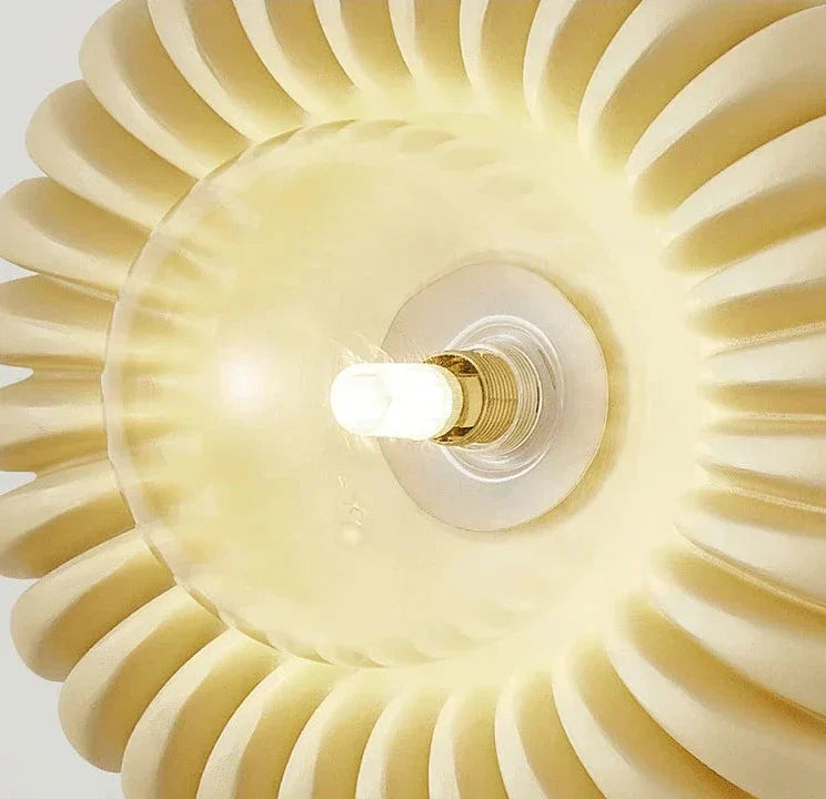 Modern Wall Sconce  Fluted Resin Design With LED Light - Product detail 8