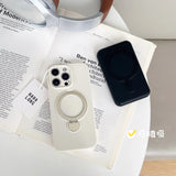 iPhone 15 Pro Max Ring Case  360 Rotating MagSafe Silicone Cover - Product example
