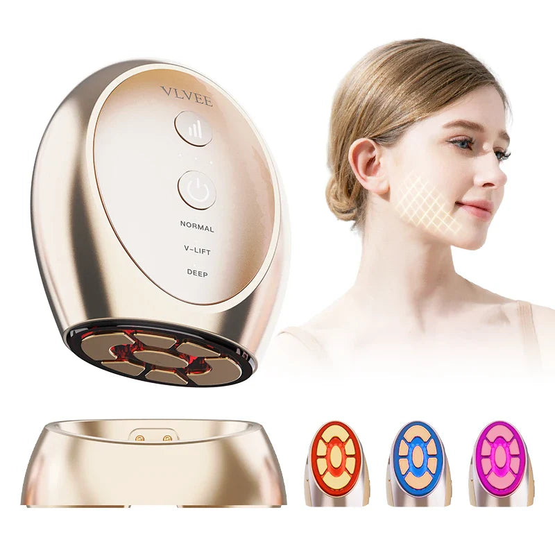 Heated Face Sculpting Tool  3-Speed Vibration Massage System - Product showcase