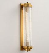 Art Deco Wall Sconce  Gold Crystal Glass Rod Design - Product detail 7