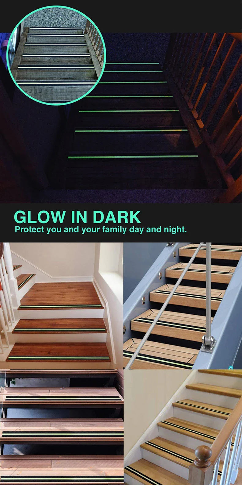 Safety Luminous Grip Tape  Glow-in-Dark Anti-Slip Protection - Product detail 12