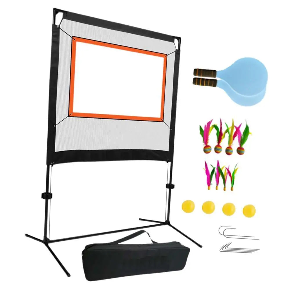 Portable Badminton Set  Complete Game Kit with Net Stand - Product showcase