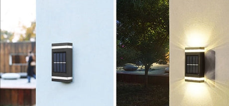 Solar Garden Wall Light  Up Down LED Outdoor Sconce - Product detail 9