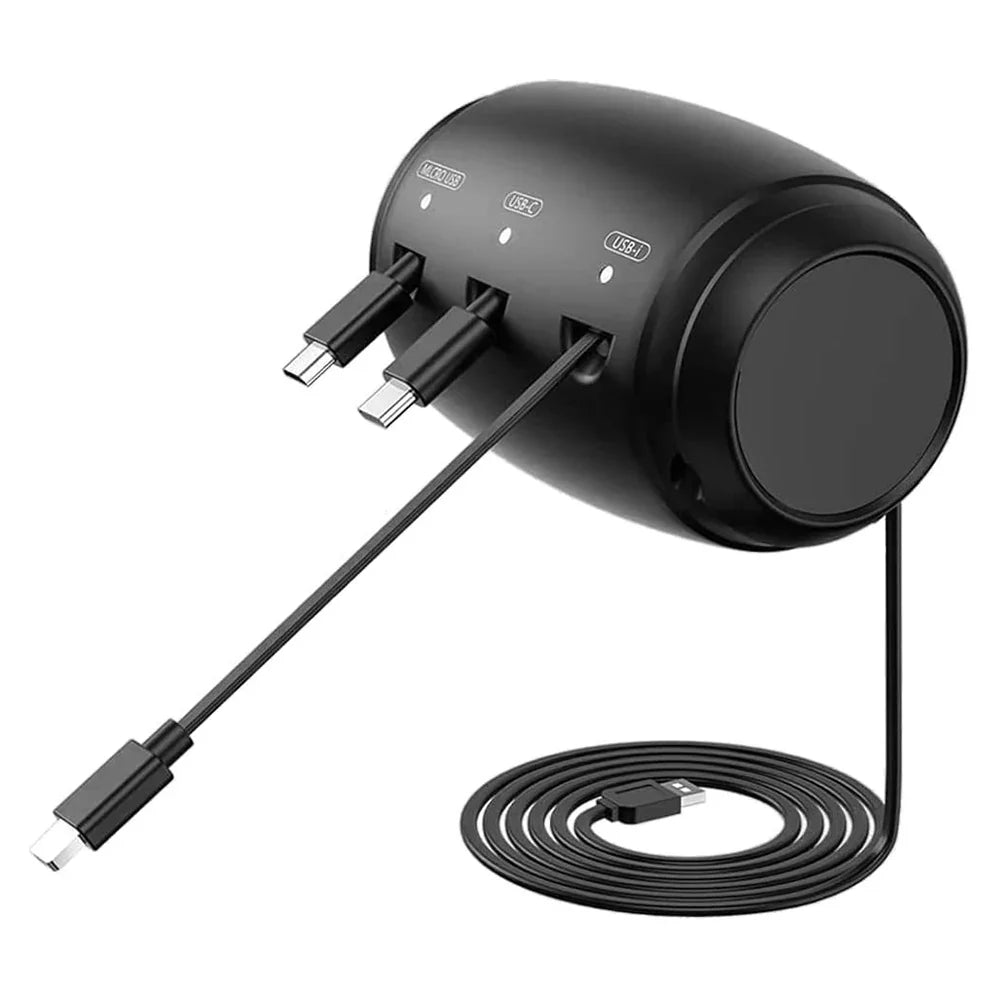 Multi-Port Car Charger  3-in-1 Retractable Fast Charging Hub - Product detail 7