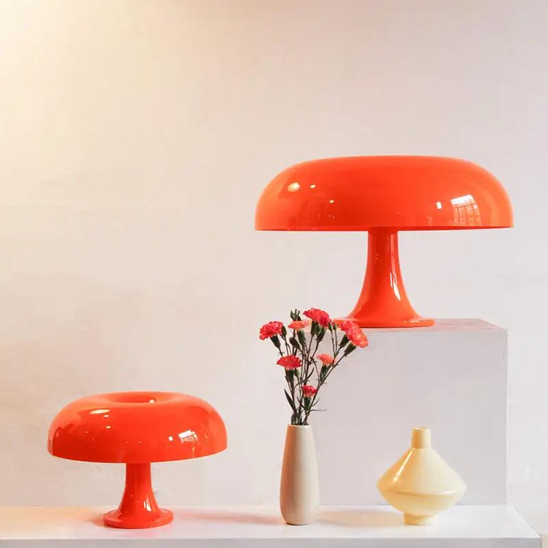 Nordic Mushroom Table Lamp  Modern Glass Dome Design - Product detail 4