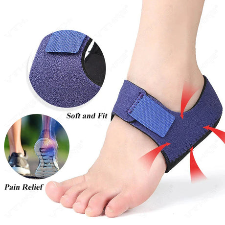 Orthopedic Heel Support Wrap  Adjustable Compression Fasciitis Relief - Product showcase