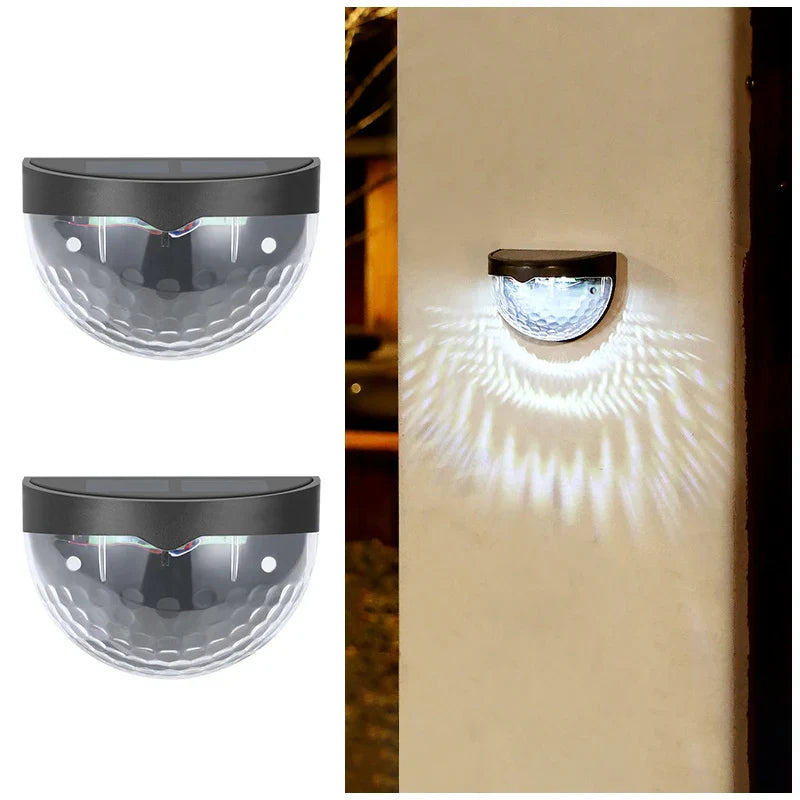 Solar Garden Wall Lights  Sunburst Pattern LED Outdoor Lighting - Product detail 6