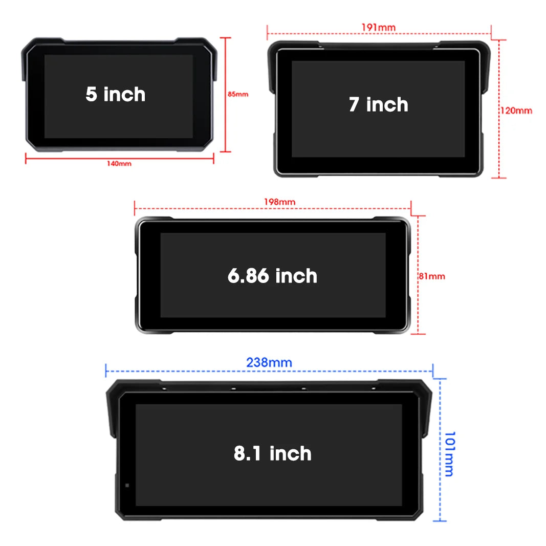 Smart Motorcycle Display  IPX7 Waterproof CarPlay Android Auto - Product detail 13