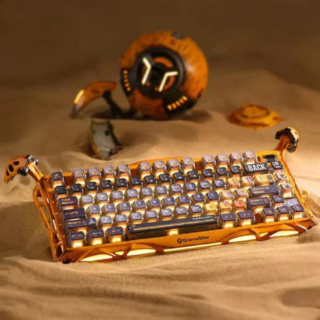Gaming Mechanical Keyboard  Aluminum Frame RGB Backlit - Product showcase