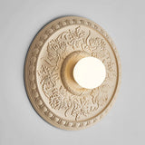 Victorian Ceiling Medallion Light  Floral Relief Pattern - Product detail 5