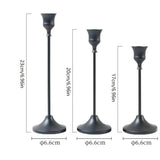Vintage Brass Candlesticks  Graduated Heights Set of 3 - Product detail 8