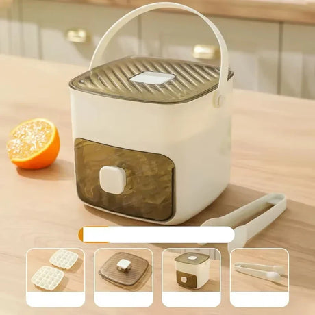 Modern Ice Cube Maker  Double Layer Storage With Handle - Product detail 15