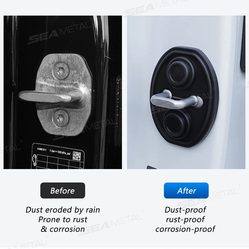 Car Door Lock Cover  Noise Reduction Protection Set - Product example