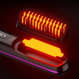 Ceramic Hair Straightening Brush  Digital Temperature Control - Product detail 4