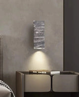 Modern Stone Wall Lamp  Grey Cylindrical LED Sconce - Product detail 4