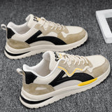 Modern Athletic Sneakers  White Suede Green Accent Design - Product detail 4