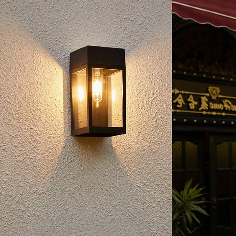 Modern Garden Wall Lamp  Solar Powered Glass Panel Design - Product detail 6