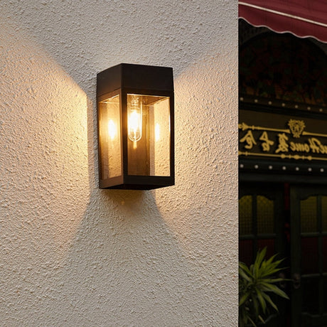 Modern Garden Wall Lamp  Solar Powered Glass Panel Design - Product detail 6