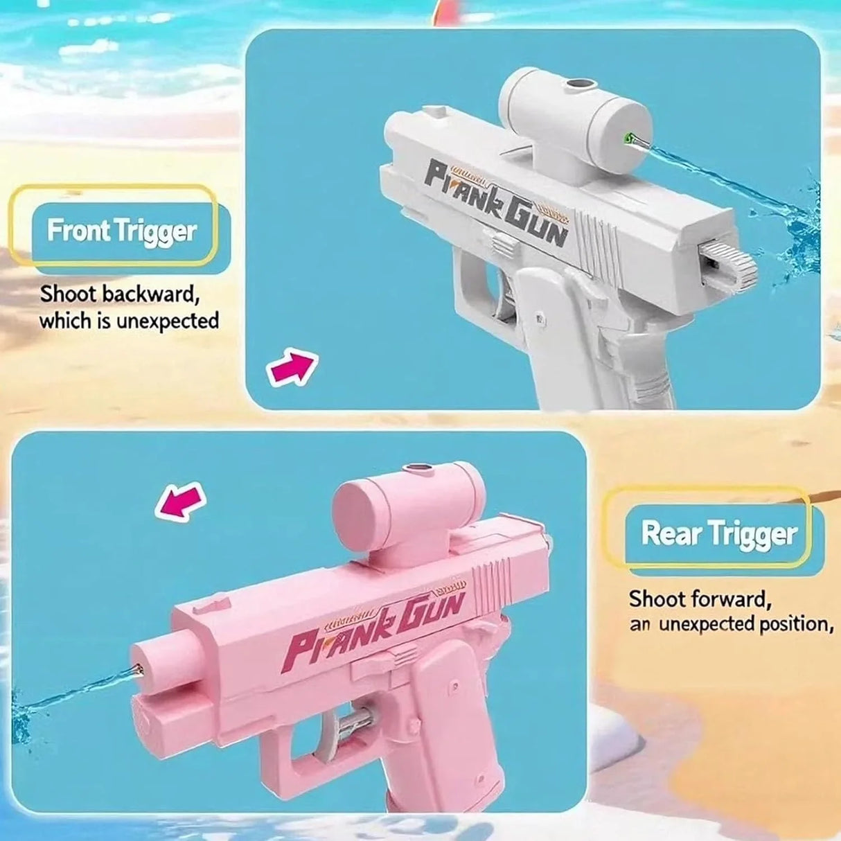 Two-Way Water Gun  Dual Spray Action Pistol - Product detail 7