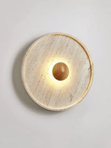 Minimalist Stone Wall Light  Natural Travertine LED Sconce - Product detail 7