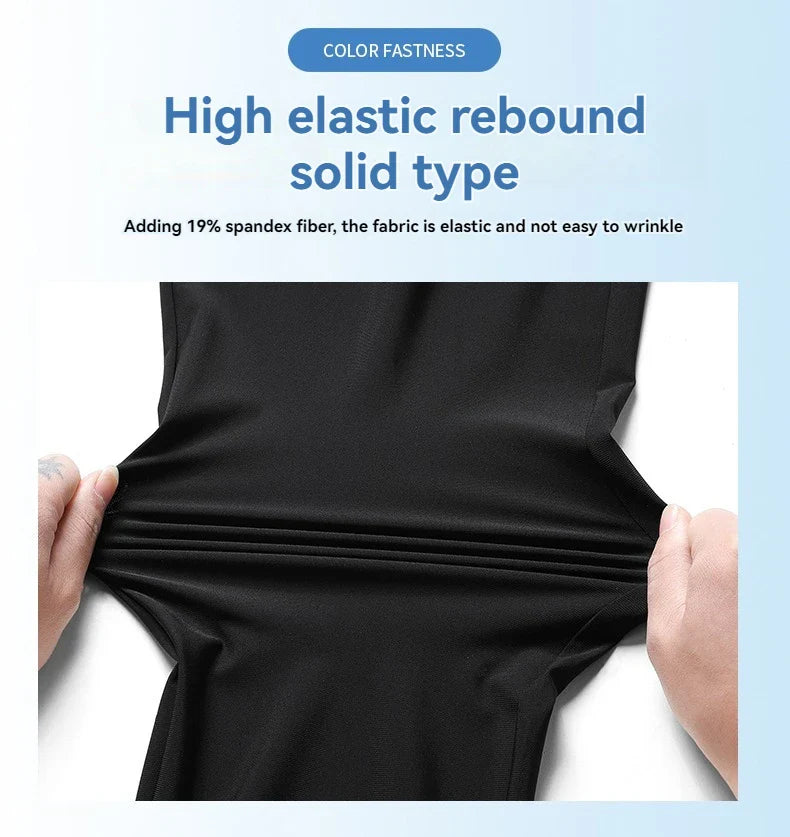 Quick-Dry Athletic Track Pants  Ice Silk Performance Fabric - Product detail 4