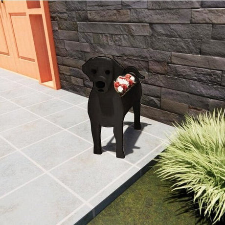 Boston Terrier Planter  Decorative Garden Dog Sculpture - Product detail 18