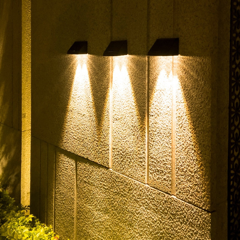 Solar Wall Light  Waterproof LED Outdoor Sensor - Detailed view