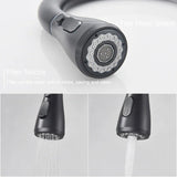 Modern Pull-Out Kitchen Faucet  Matte Black High-Arc Design - Product example
