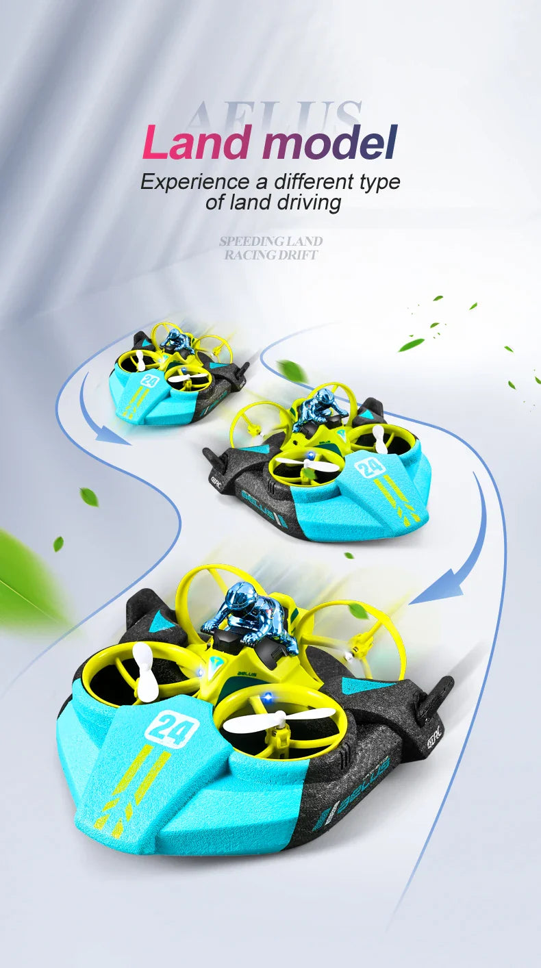 3-in-1 RC Drone Hovercraft  Water Land Air Vehicle - Product detail 11