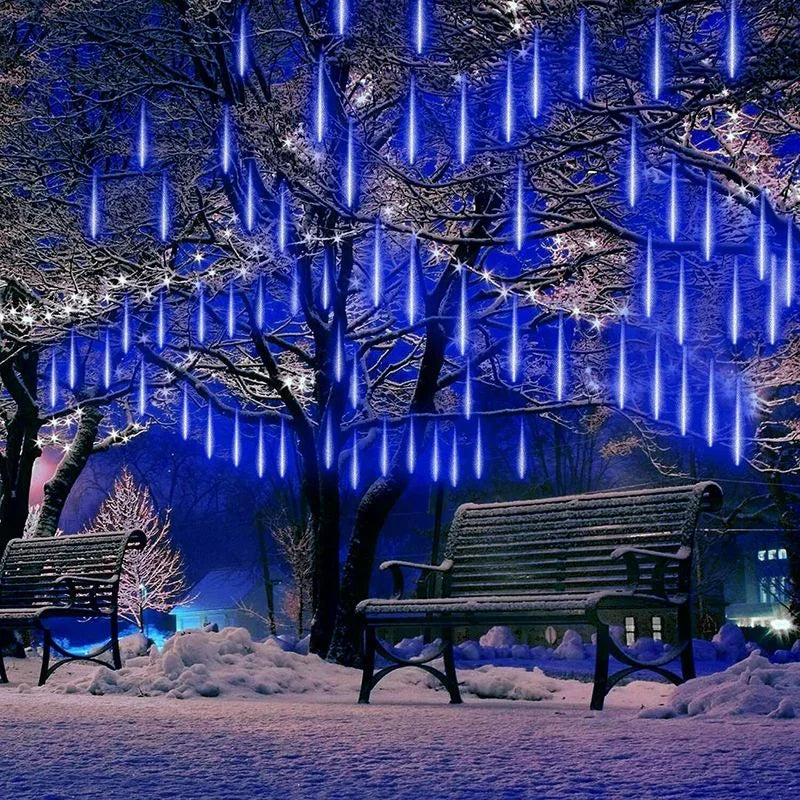 LED Meteor Shower Lights  Waterproof Cascading Outdoor Tubes - Product example