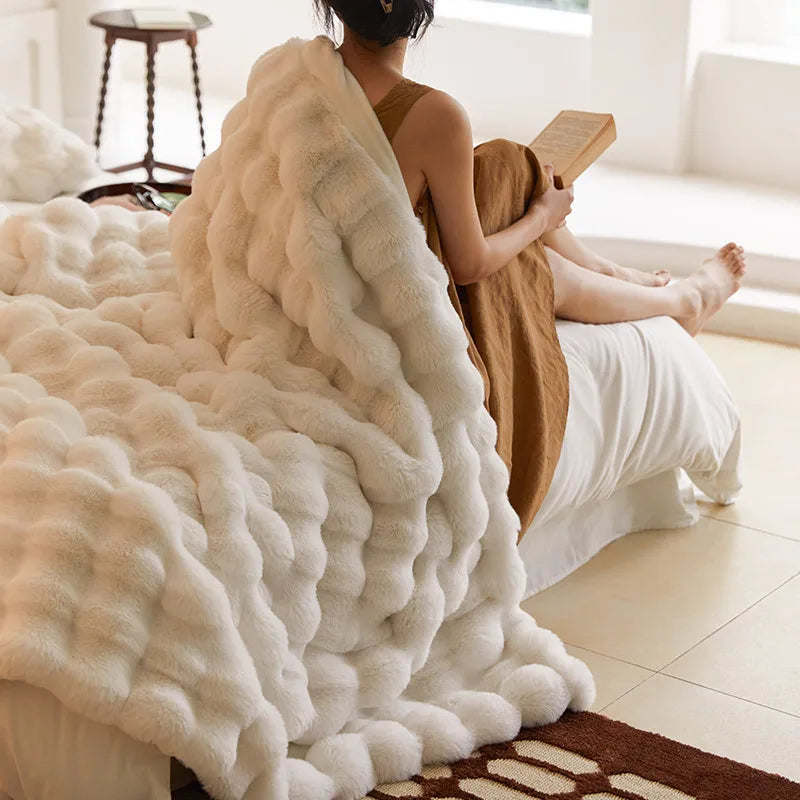 Luxury Winter Throw Blanket  Cloud-Soft Textured Design - Product detail 5
