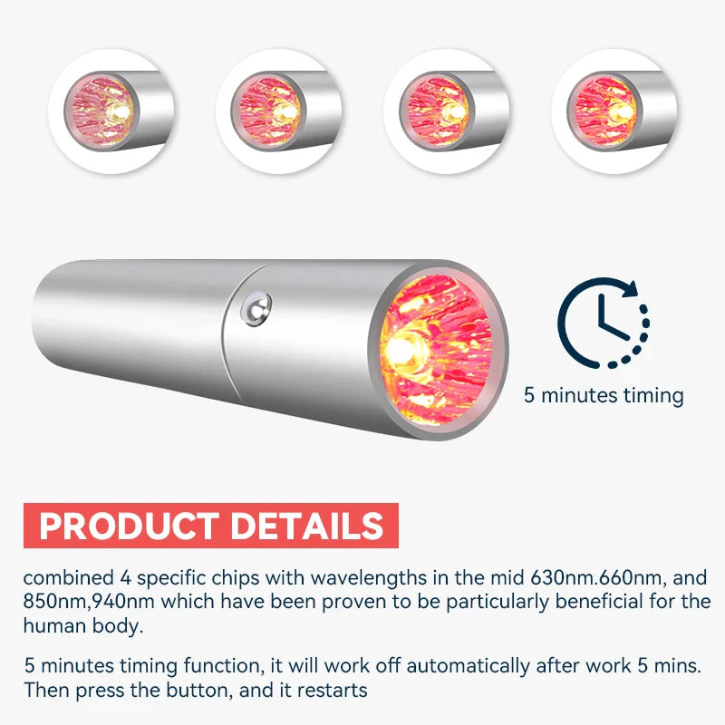 LED Red Light Therapy Device  Multi-Wavelength Pain Relief  Skin Care - Detailed view