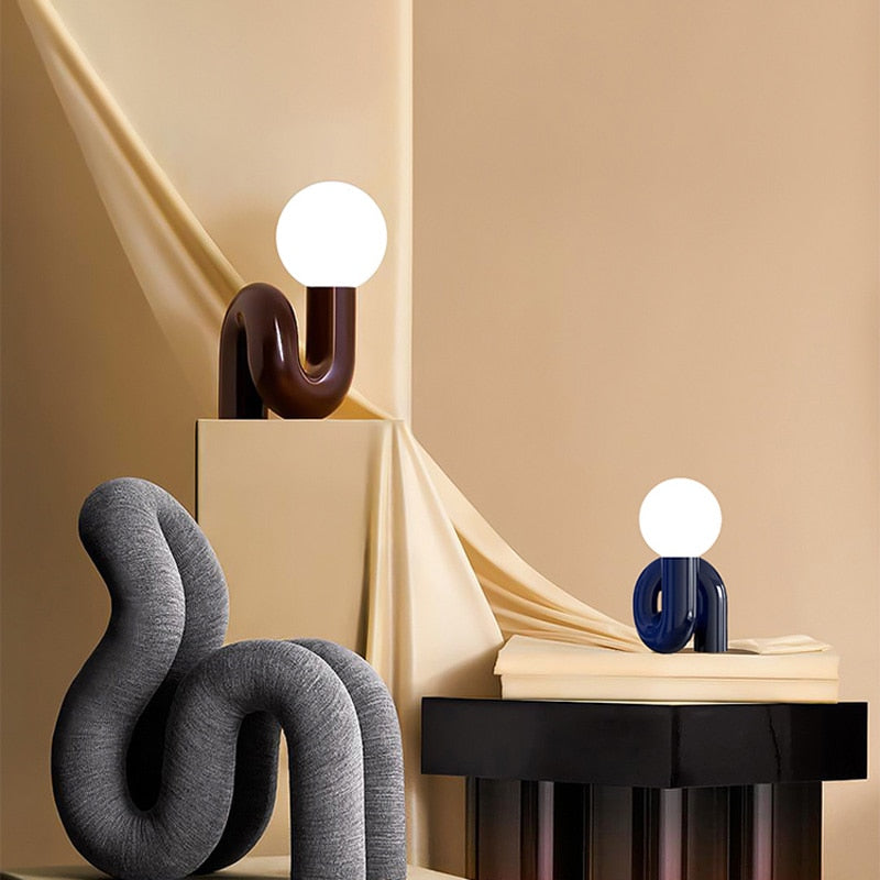 Modern Wall Light  Sculptural White Globe Design - Product detail 9