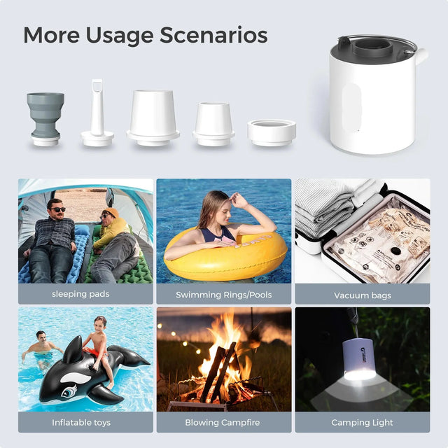 Portable Electric Air Pump  USB Rechargeable Mini Inflator - Product showcase