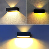 Modern Solar Wall Light  Up-Down Outdoor LED Sconce - Product example