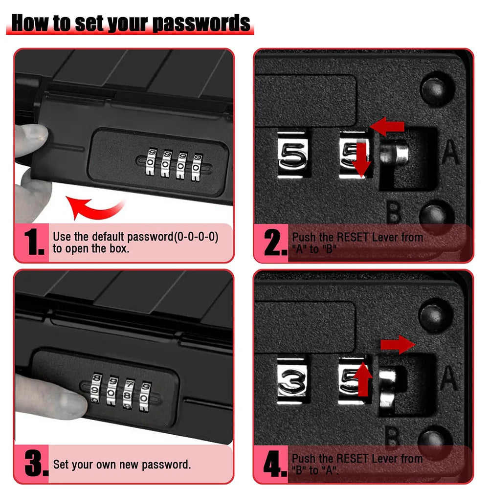 Portable Security Safe Box  Waterproof Travel Valuables Storage - Product detail 8