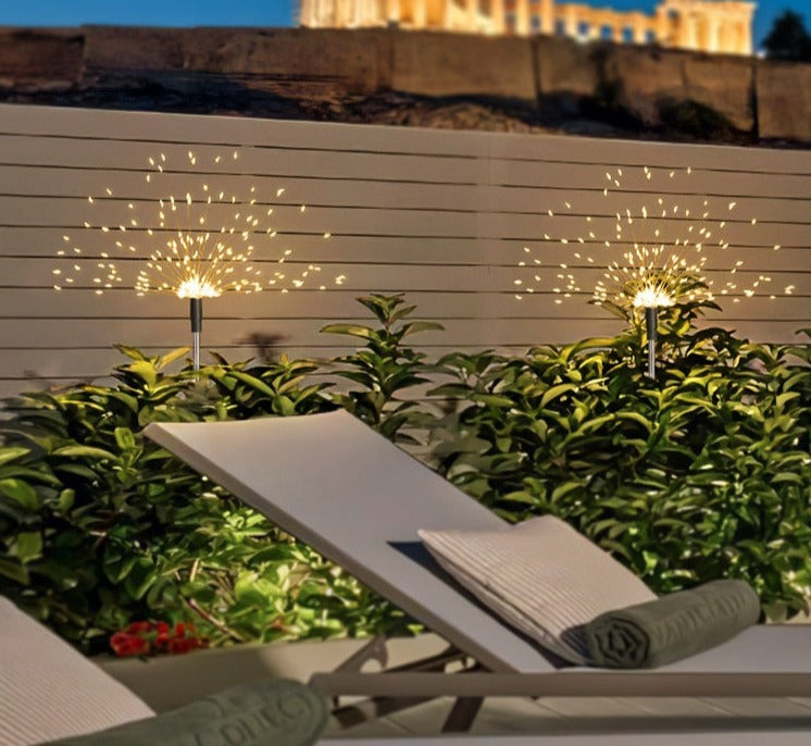 Solar Garden Path Light  Starburst LED Design - Product showcase
