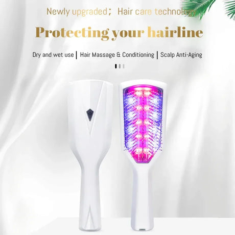 LED Hair Therapy Comb  Infrared Massage for Scalp Health - Product showcase