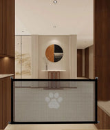 Retractable Pet Safety Gate  Mesh Barrier with Paw Print Design - Product detail 7