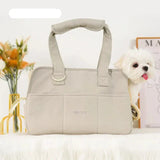 Premium Pet Carrier Tote  Quilted Cotton Travel Bag - Product showcase