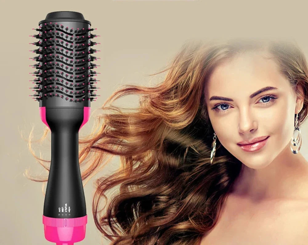 Professional Hair Styling Brush  Ionic Hot Air Volumizer - Product showcase