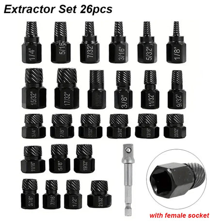 Professional Screw Extractor Set  Heat-Treated Chrome-Moly Steel - Product detail 15