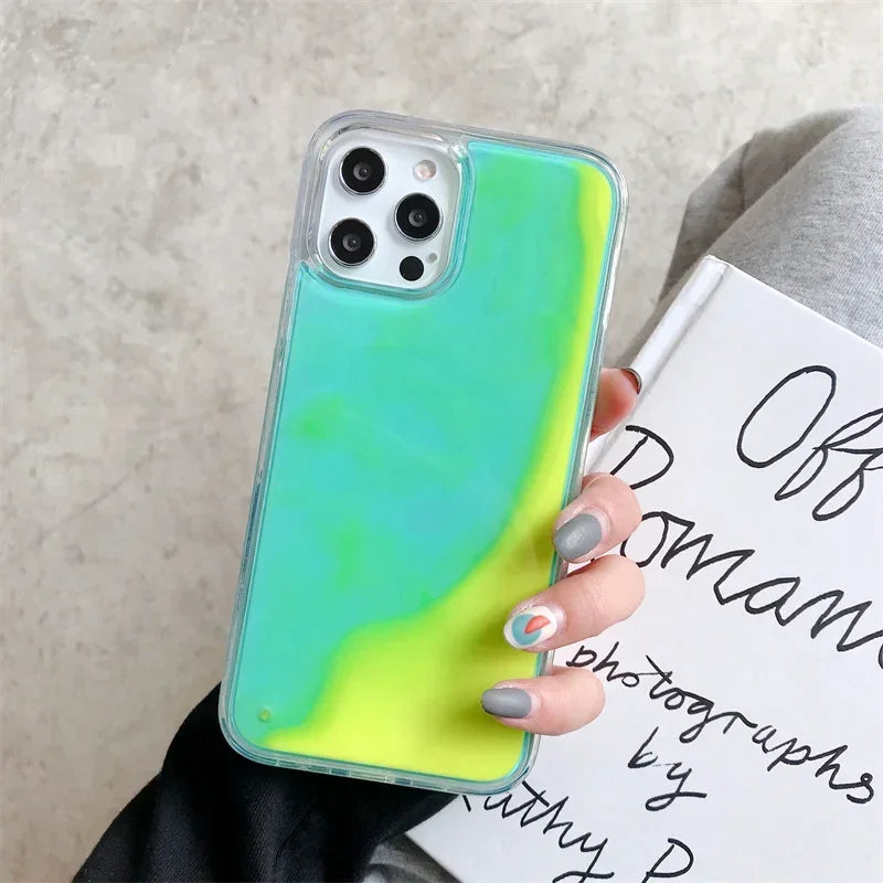 Dynamic Liquid iPhone Case  Luminous Glitter Quicksand Design - Product detail 10