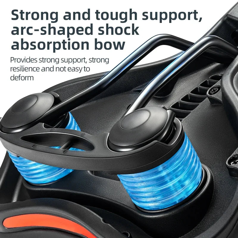 Ergonomic Bike Saddle  Shock-Absorbing Silicone Design - Detailed view